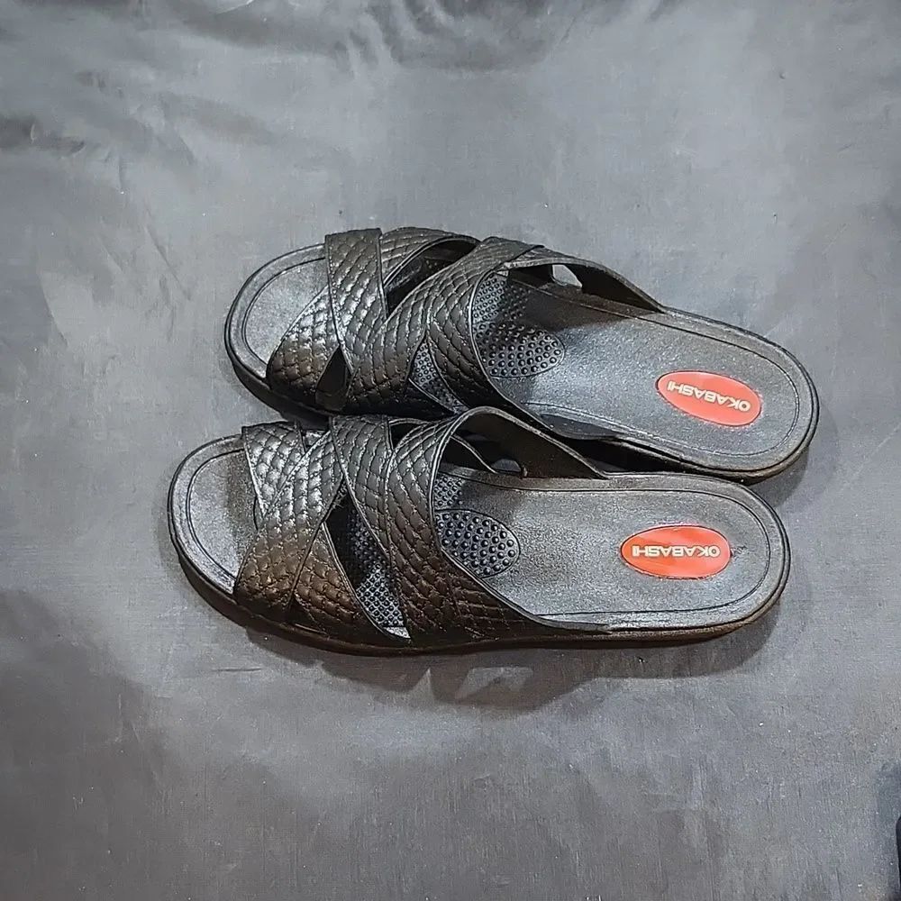 OKABASHI CROSS STRAP WOMEN'S SANDALS - Picture 4 of 16